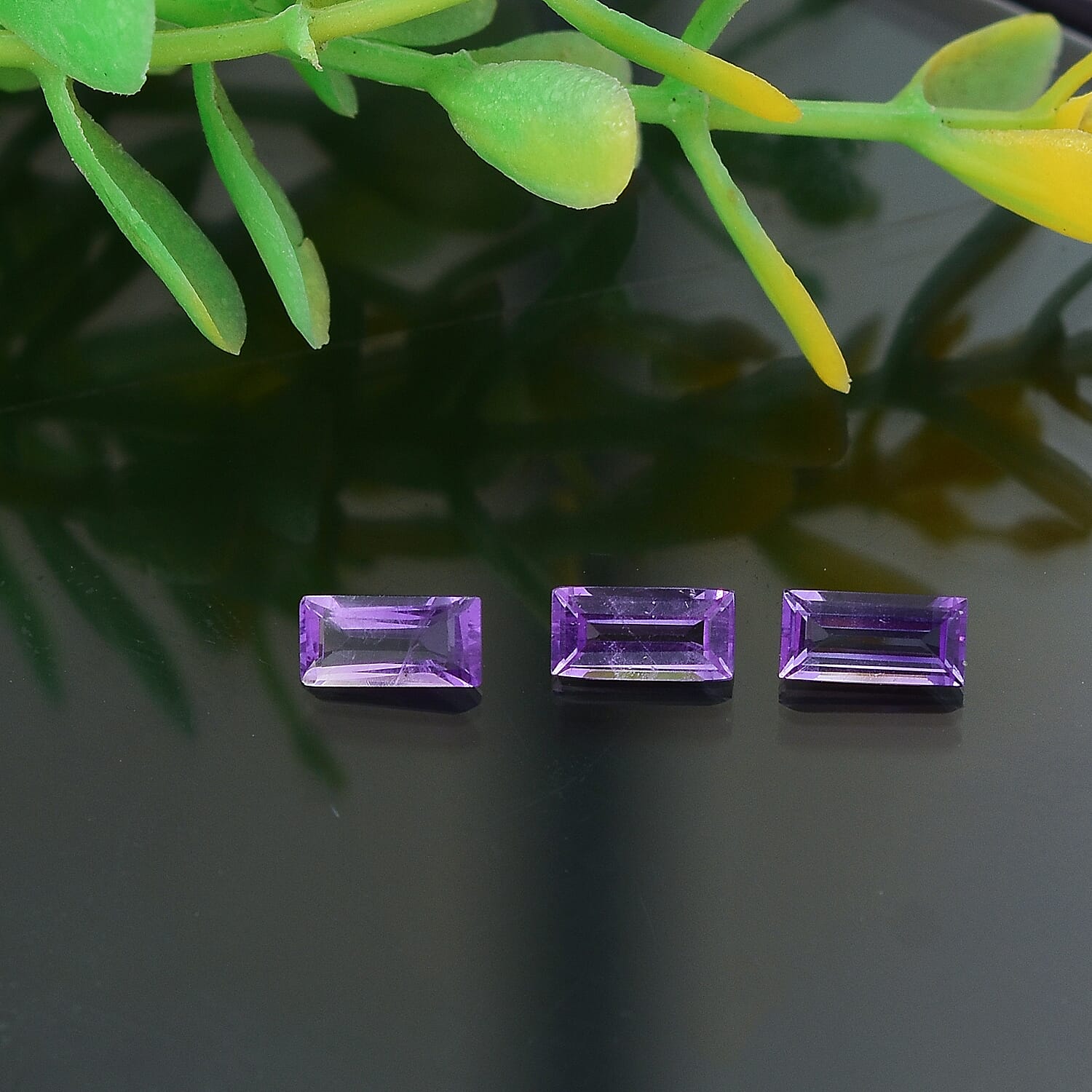 African Amethyst Baguette Gemstone 0.97 Ct.