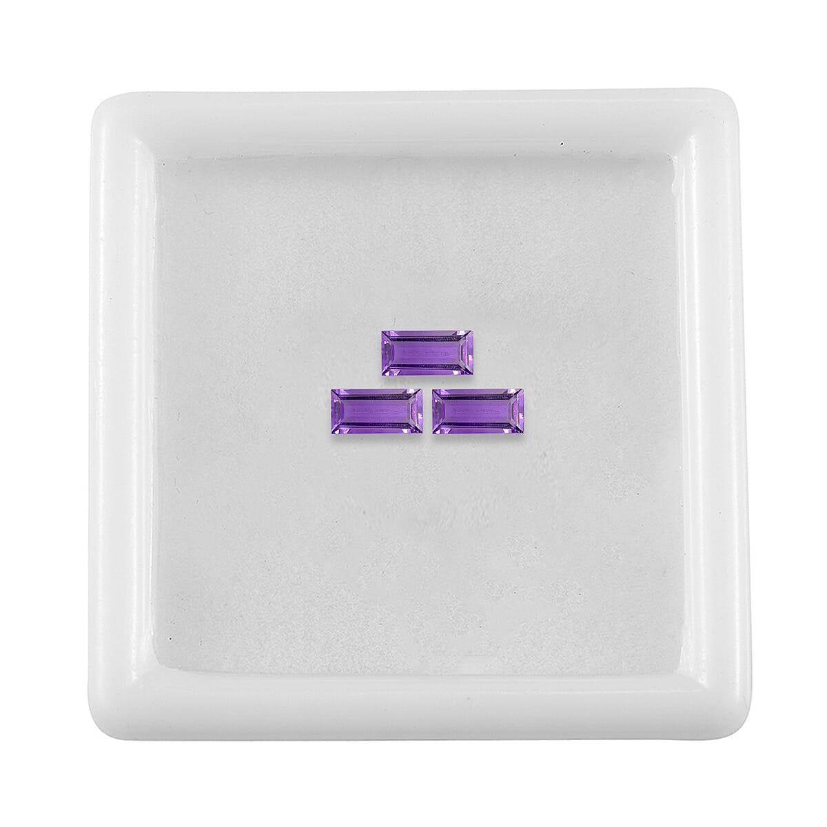 African Amethyst Baguette Gemstone 0.97 Ct.