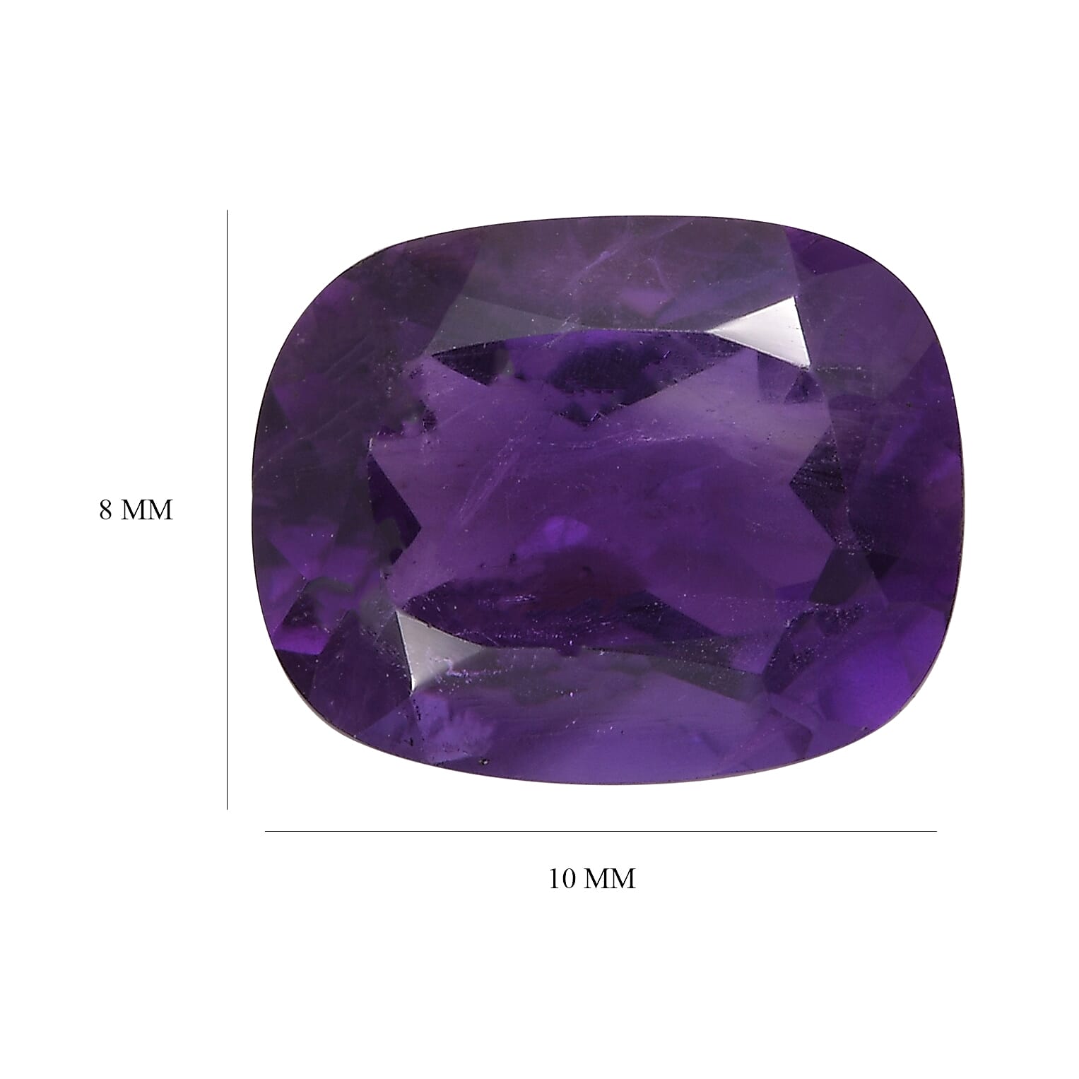 African Amethyst Cushion Shape Gemstone 2.4 Ct. African Amethyst Cushion Shape Gemstone 2.4 Ct.