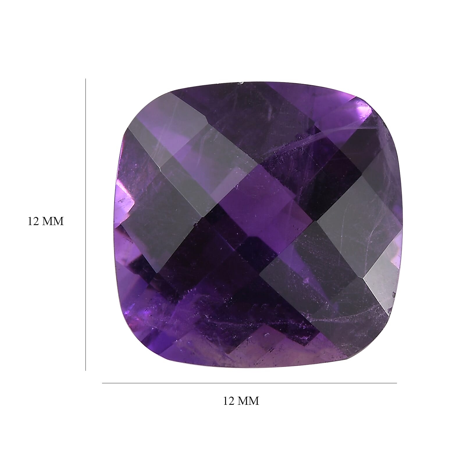 African Amethyst Cushion Shape Gemstone 6.58 Ct. African Amethyst Cushion Shape Gemstone 6.58 Ct.