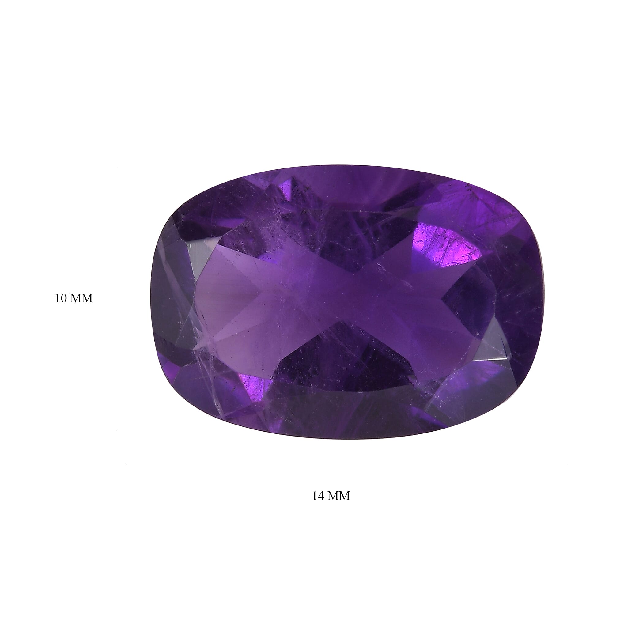 African Amethyst Cushion Shape Gemstone 4.84 Ct. African Amethyst Cushion Shape Gemstone 4.84 Ct.