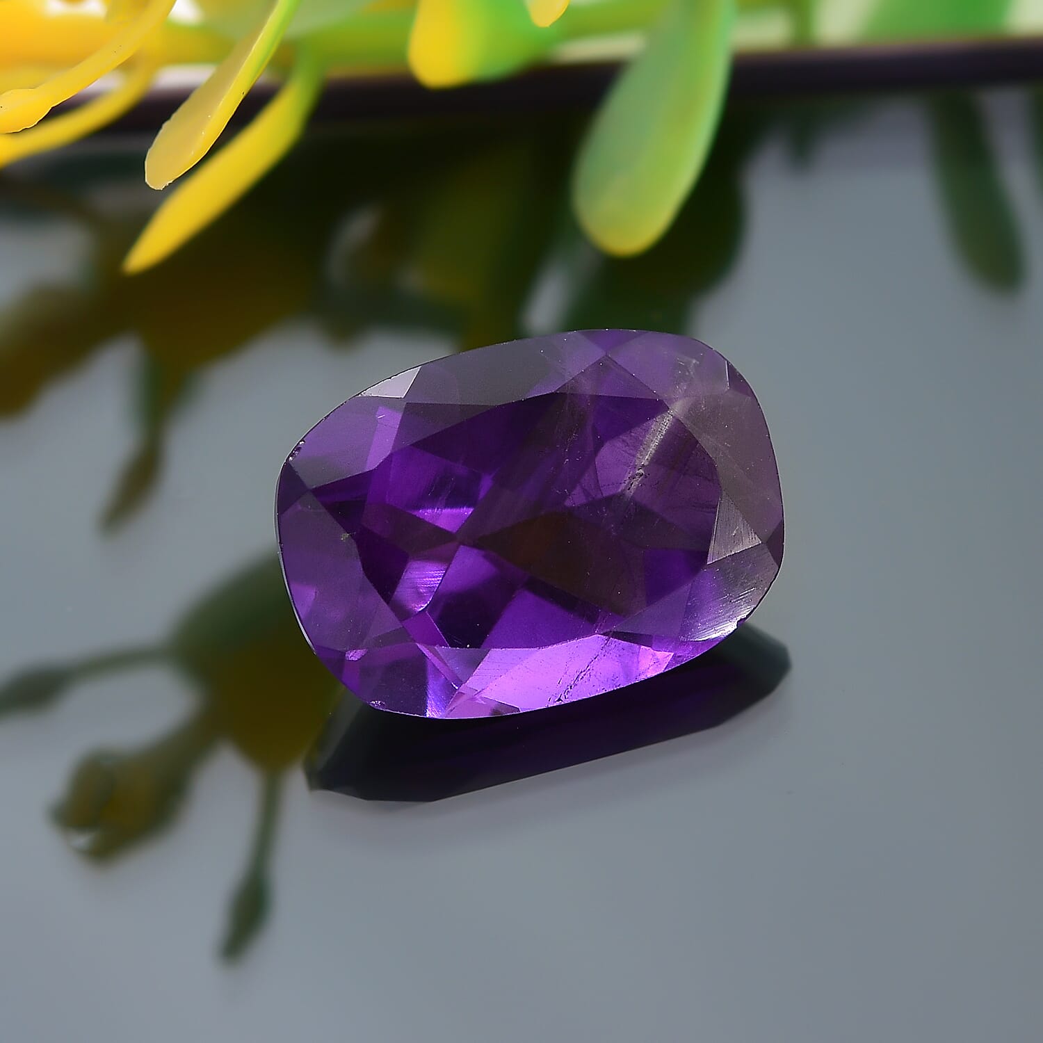 African Amethyst Cushion Shape Gemstone 5.21 Ct.
