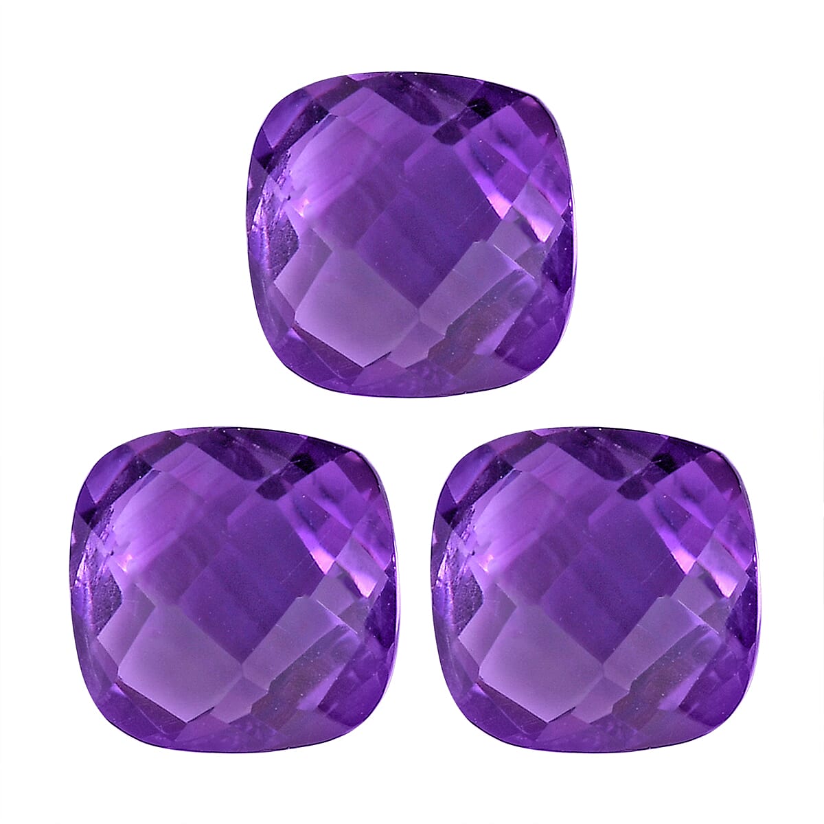 African Amethyst Cushion Shape Gemstone 2.64 Ct.