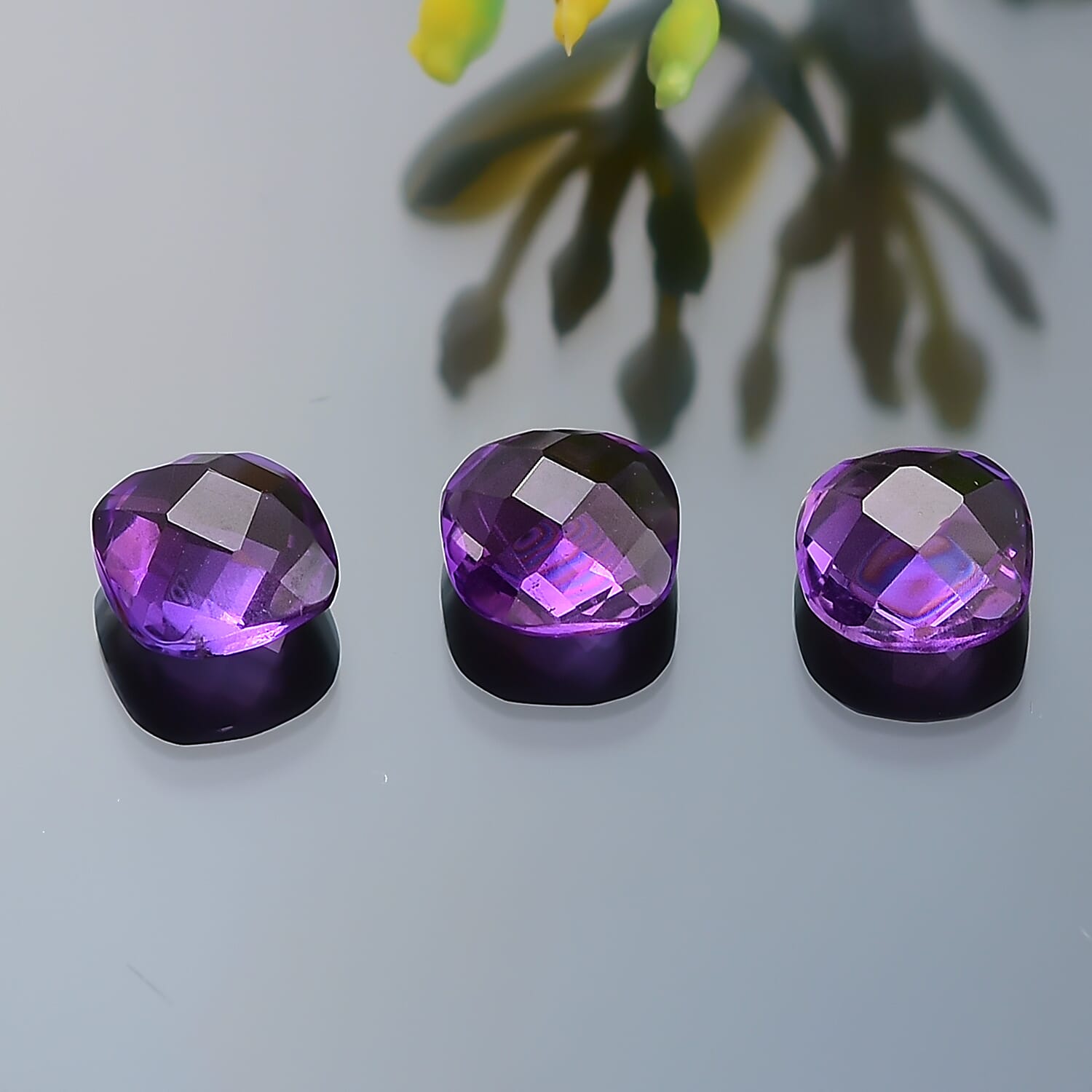 African Amethyst Cushion Shape Gemstone 2.64 Ct.