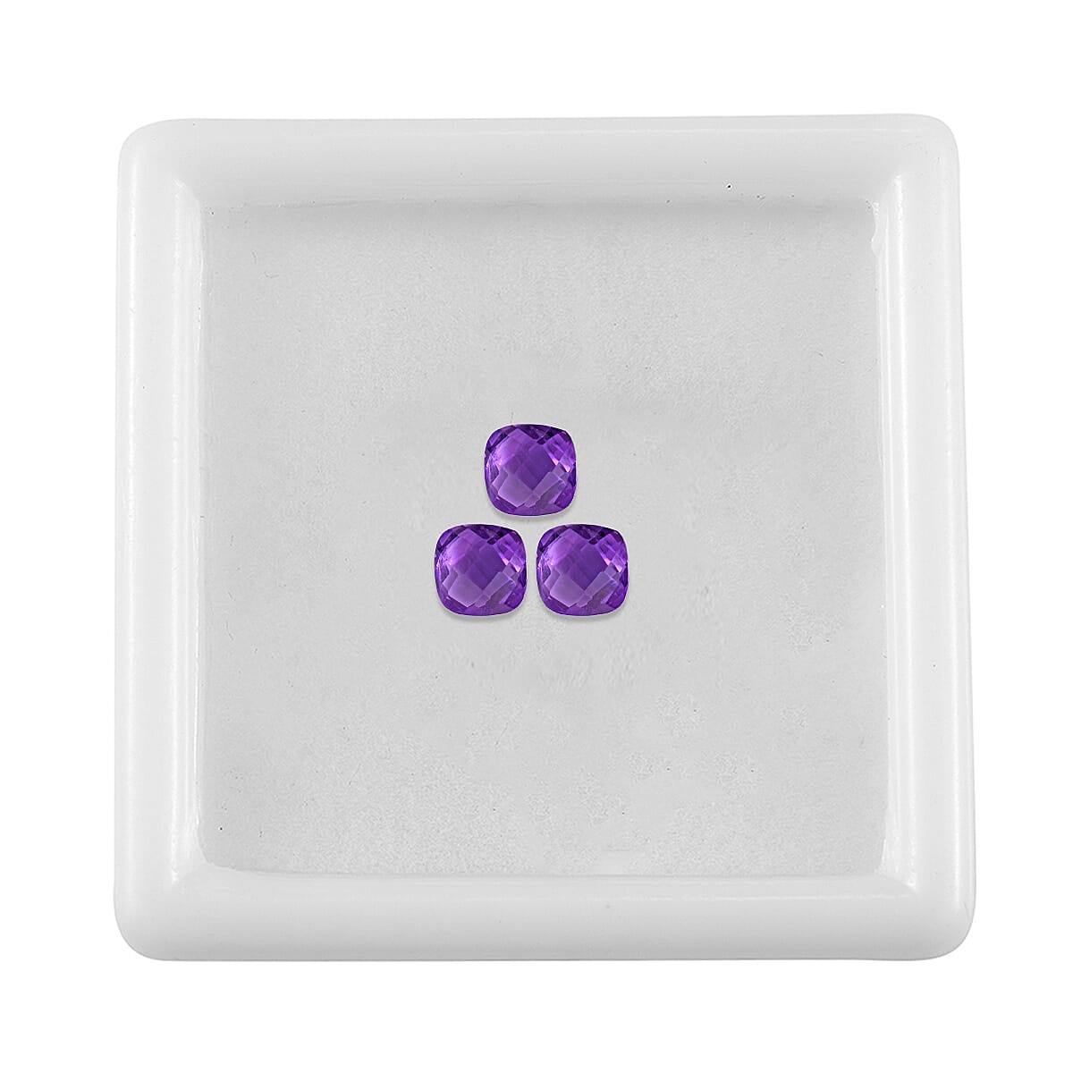 African Amethyst Cushion Shape Gemstone 2.64 Ct.