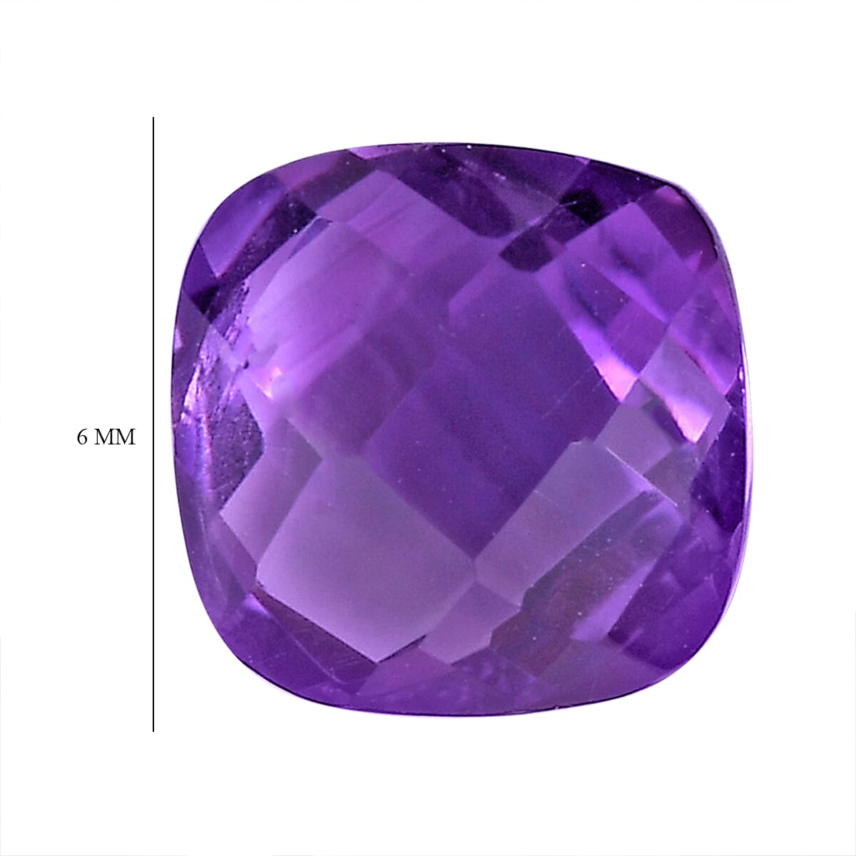 African Amethyst Cushion Shape Gemstone 2.64 Ct.