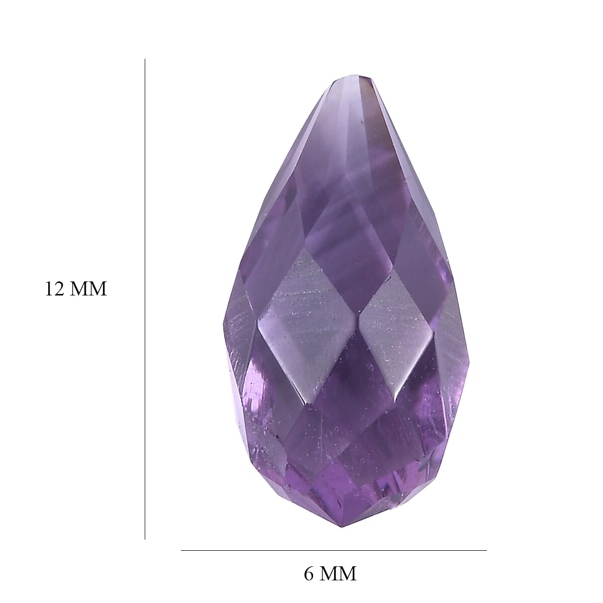 African Amethyst Drop Shape Gemstone 2.55 Ct. African Amethyst Drop Shape Gemstone 2.55 Ct.