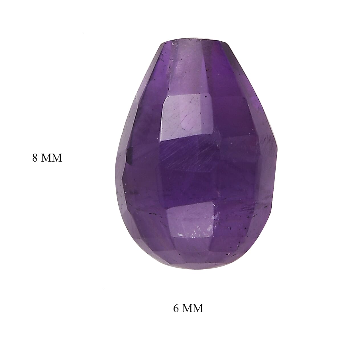African Amethyst Drop Shape Gemstone 1.6 Ct. African Amethyst Drop Shape Gemstone 1.6 Ct.