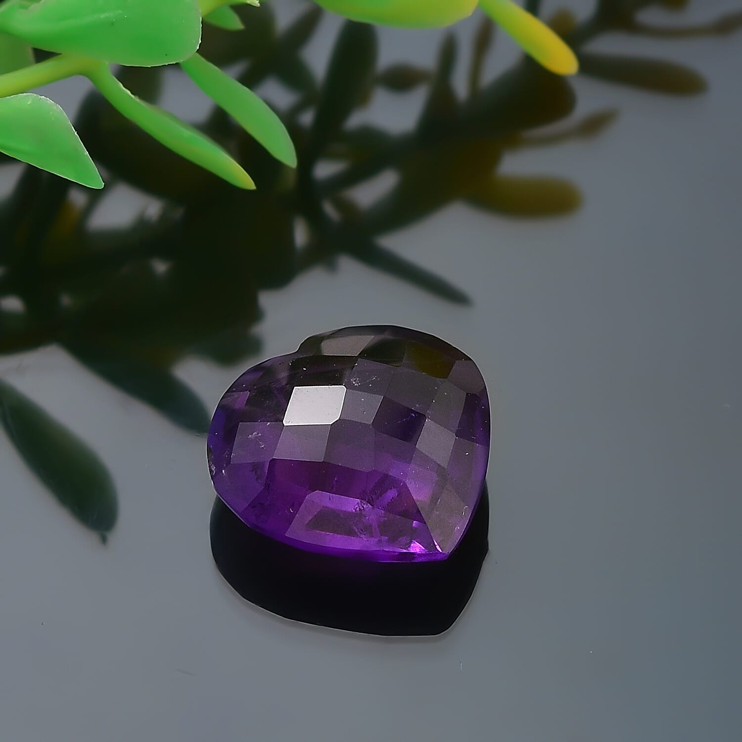 African Amethyst Heart Shape Gemstone 9.56 Ct.