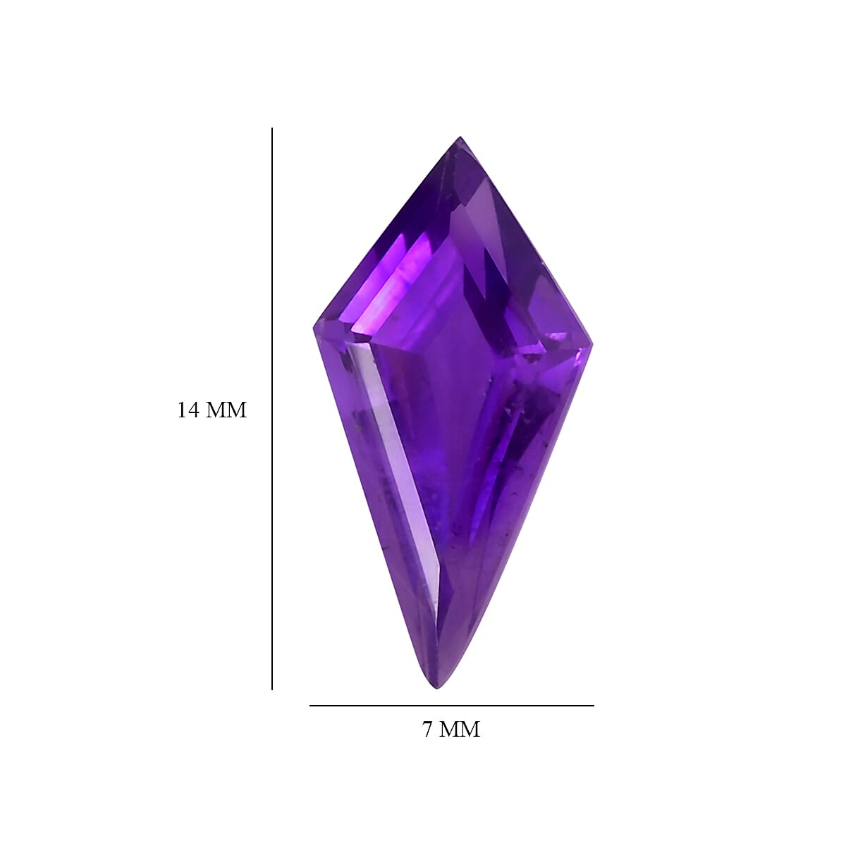 African Amethyst Kite Shape Gemstone 5.51 Ct. African Amethyst Kite Shape Gemstone 5.51 Ct.