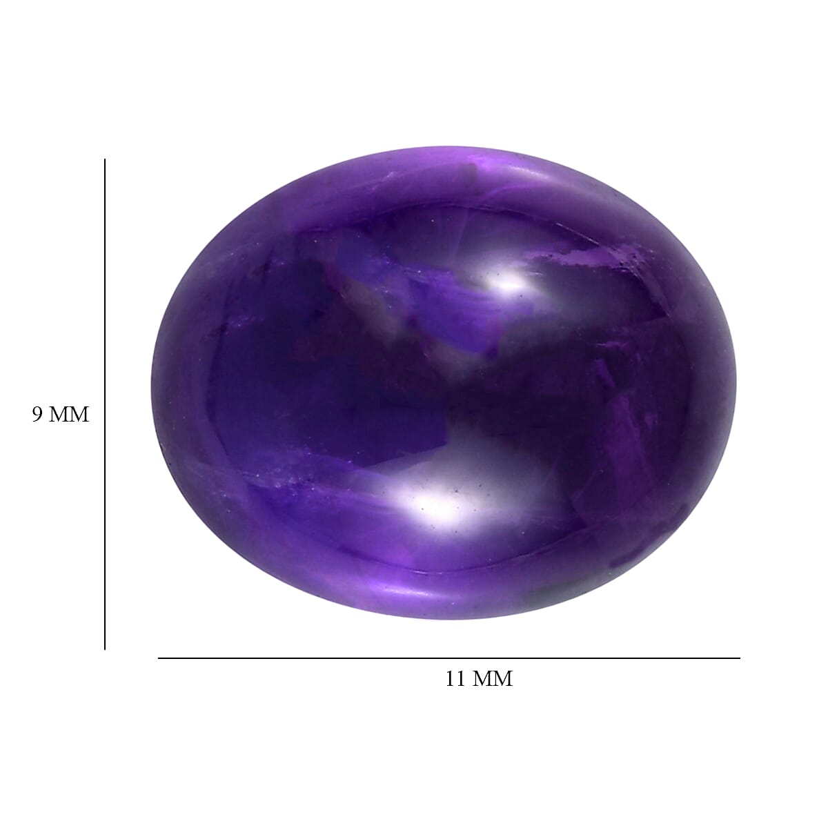 African Amethyst Oval Shape Gemstone 3.43 Ct. African Amethyst Oval Shape Gemstone 3.43 Ct.