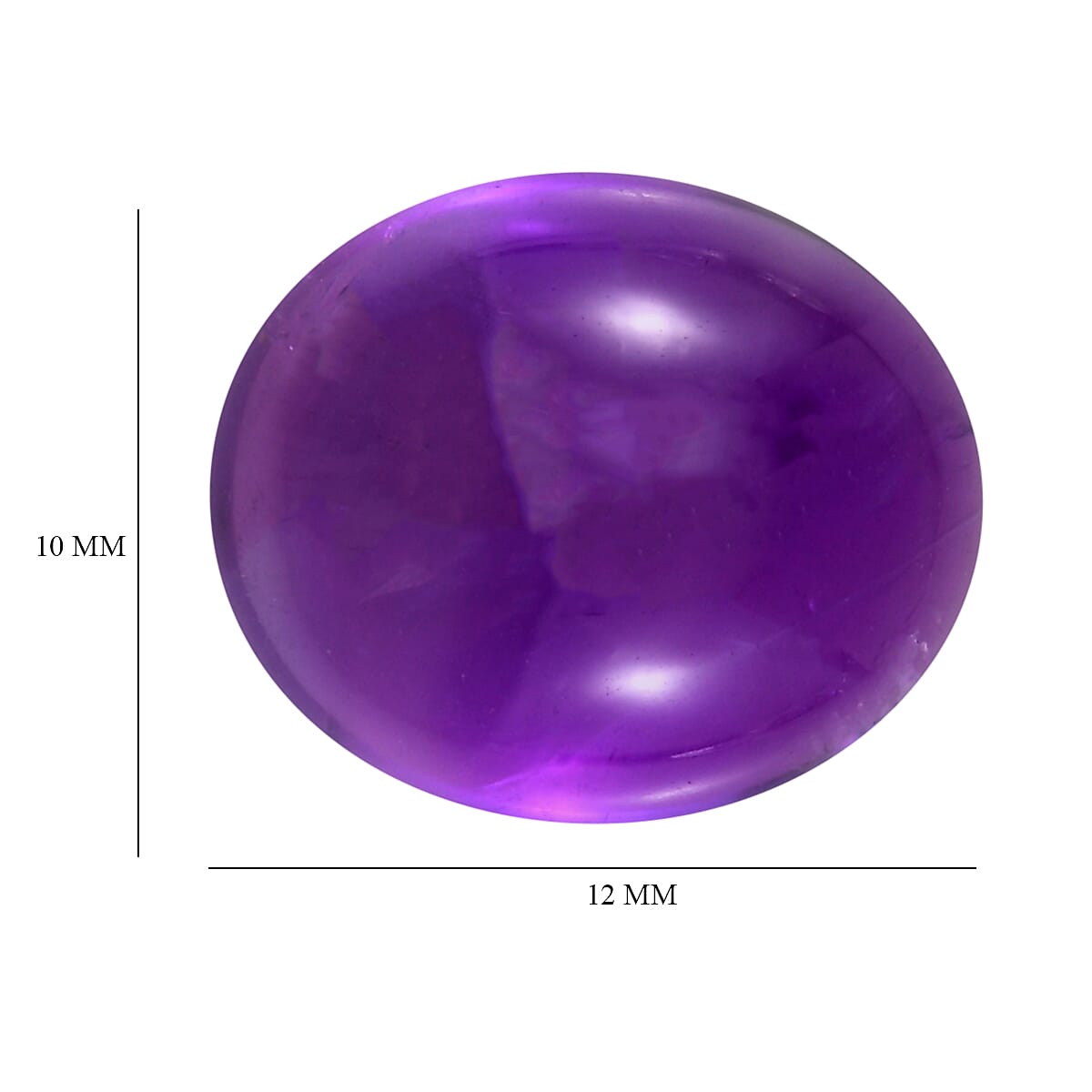 African Amethyst Oval Shape Gemstone 4.46 Ct. African Amethyst Oval Shape Gemstone 4.46 Ct.