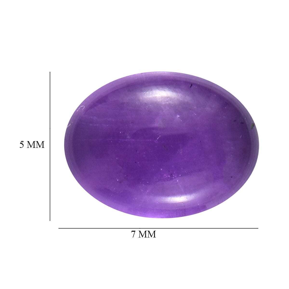 African Amethyst Oval Shape Gemstone 3.44 Ct. African Amethyst Oval Shape Gemstone 3.44 Ct.