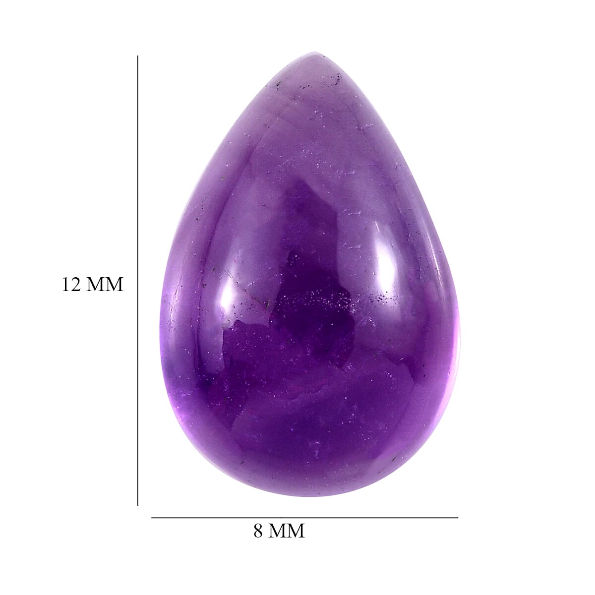 African Amethyst Pear Shape Gemstone 2.86 Ct. African Amethyst Pear Shape Gemstone 2.86 Ct.