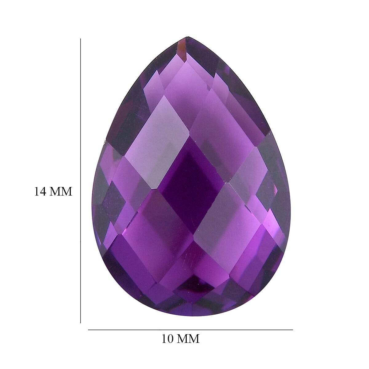 African Amethyst Pear Shape Gemstone 5.63 Ct. African Amethyst Pear Shape Gemstone 5.63 Ct.