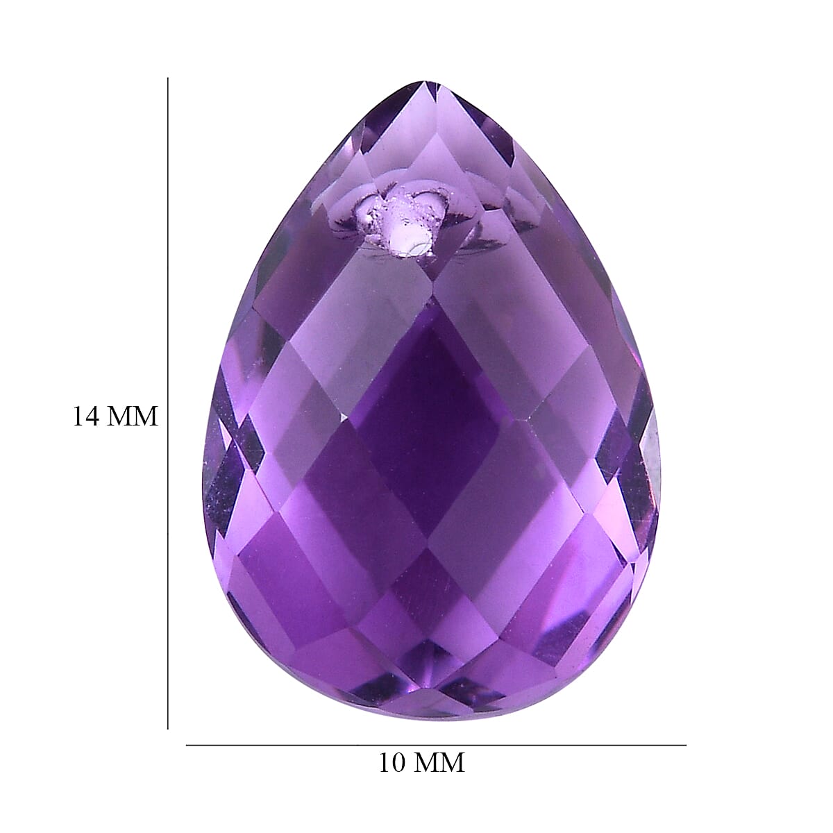African Amethyst Pear Shape Gemstone 4.16 Ct. African Amethyst Pear Shape Gemstone 4.16 Ct.