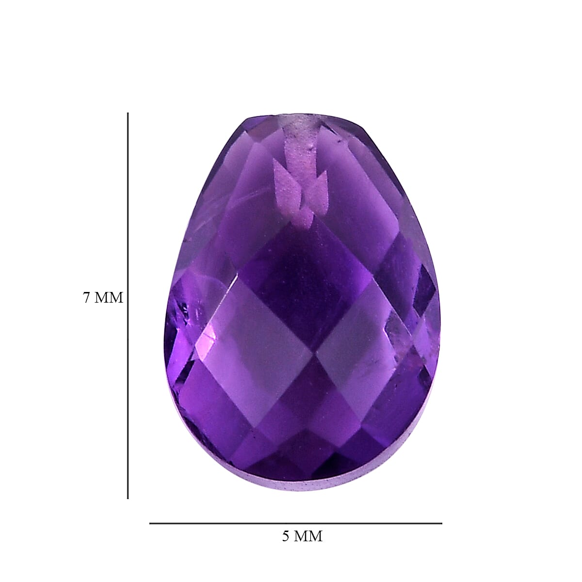 African Amethyst Pear Shape Gemstone 1.4 Ct. African Amethyst Pear Shape Gemstone 1.4 Ct.