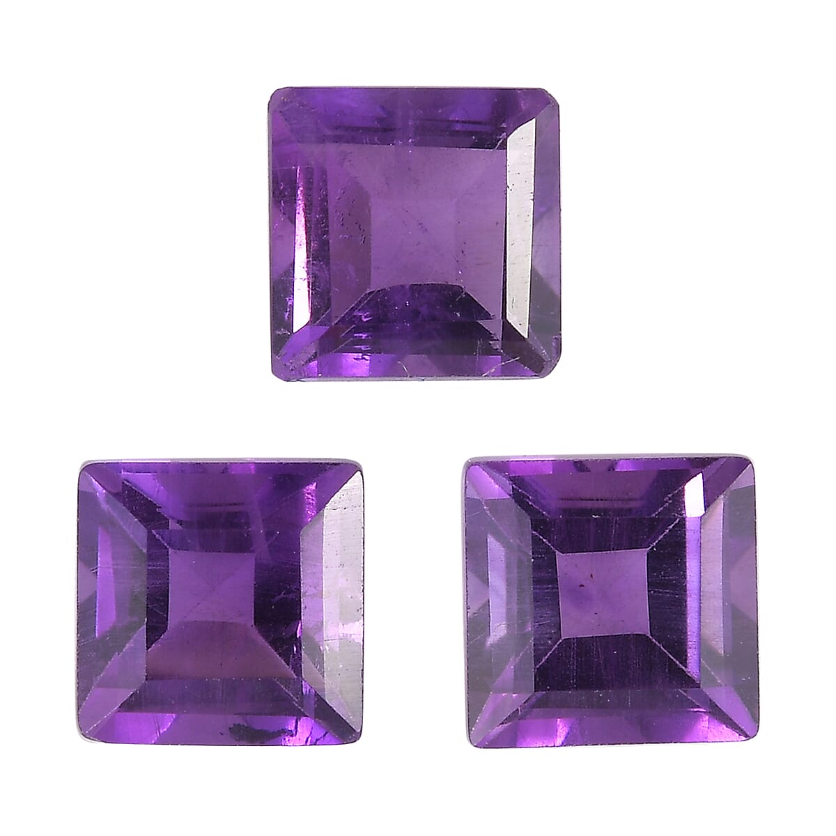 African Amethyst Square Gemstone 1.86 Ct.