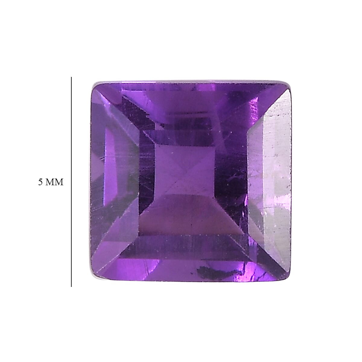 African Amethyst Square Gemstone 1.86 Ct.