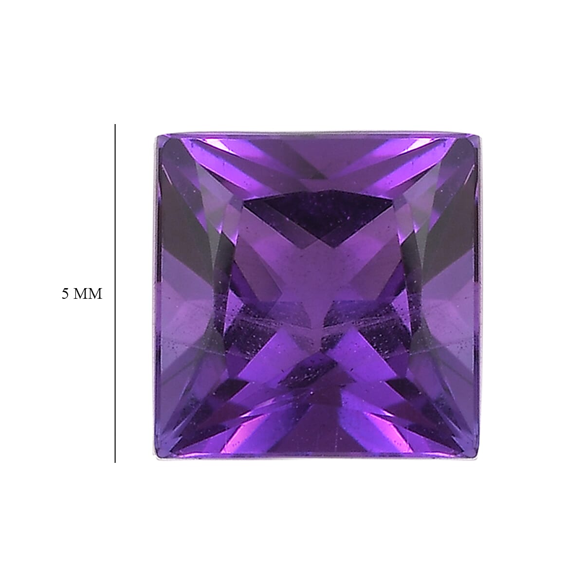 African Amethyst Square Gemstone 1.59 Ct. African Amethyst Square Gemstone 1.59 Ct.