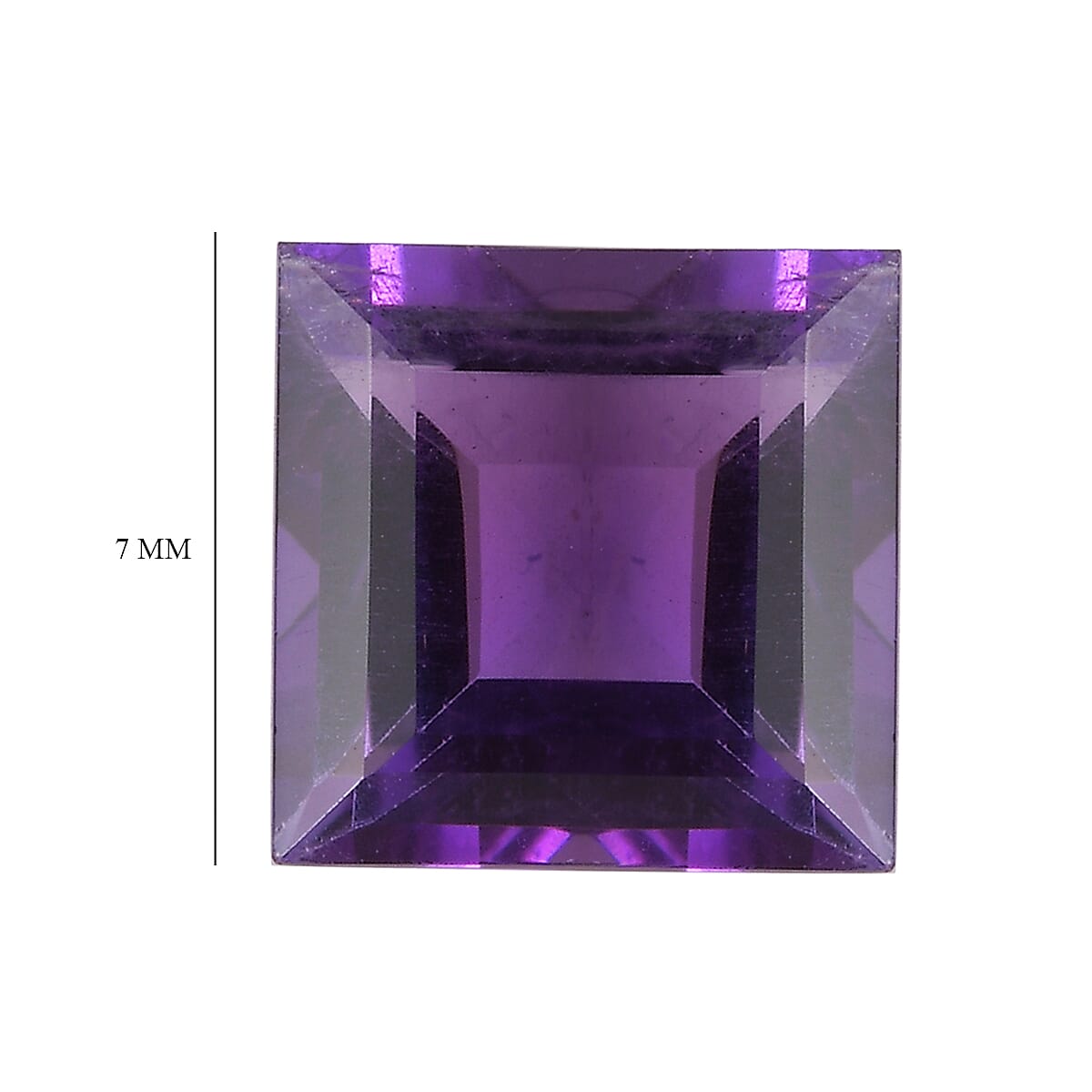 African Amethyst Square Gemstone 1.28 Ct. African Amethyst Square Gemstone 1.28 Ct.