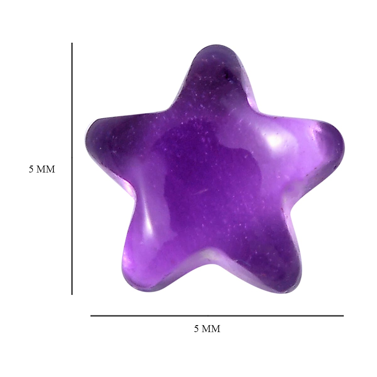 African Amethyst Star Shape Gemstone 0.92 Ct. African Amethyst Star Shape Gemstone 0.92 Ct.