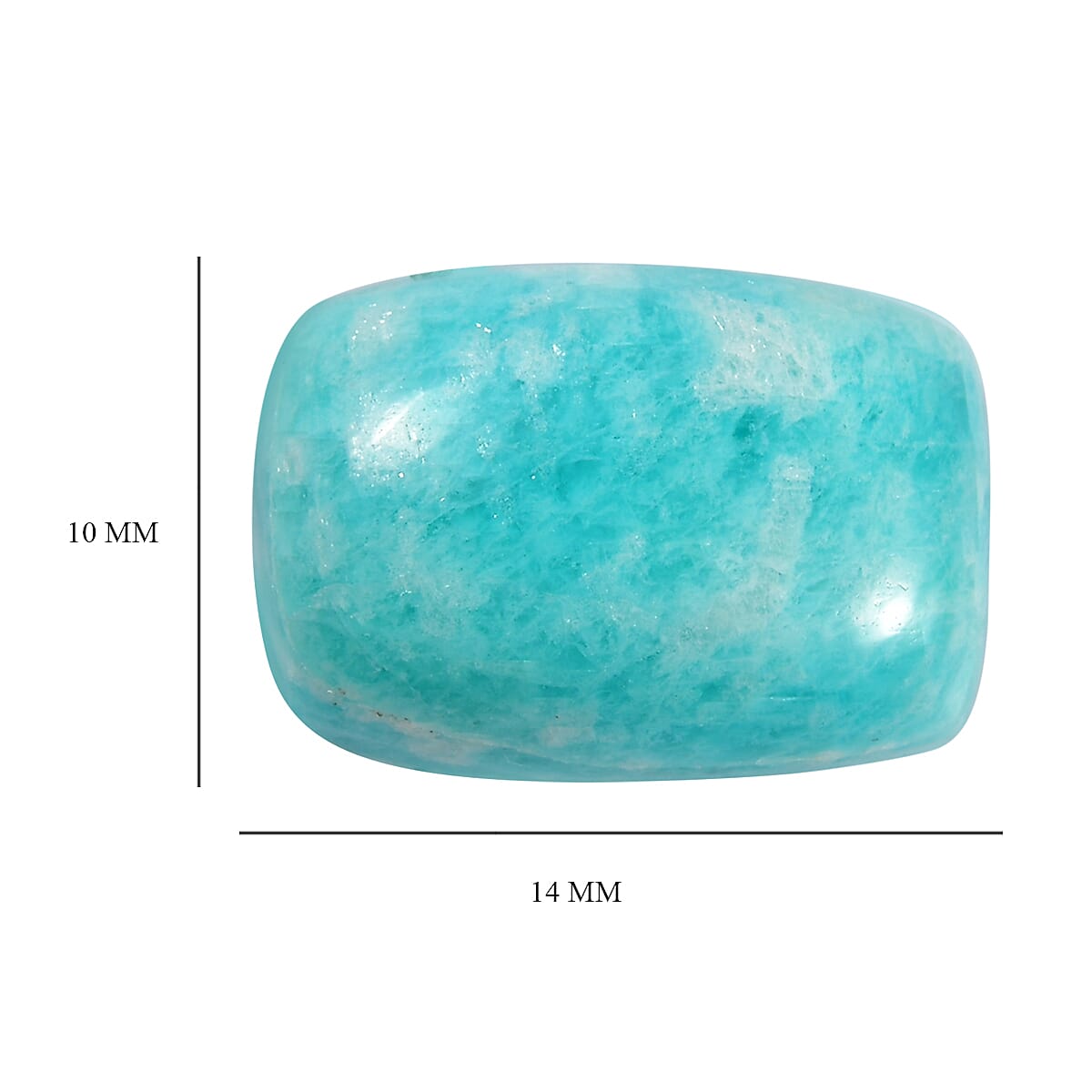 Amazonite Cushion Shape Gemstone 6.14 Ct. Amazonite Cushion Shape Gemstone 6.14 Ct.