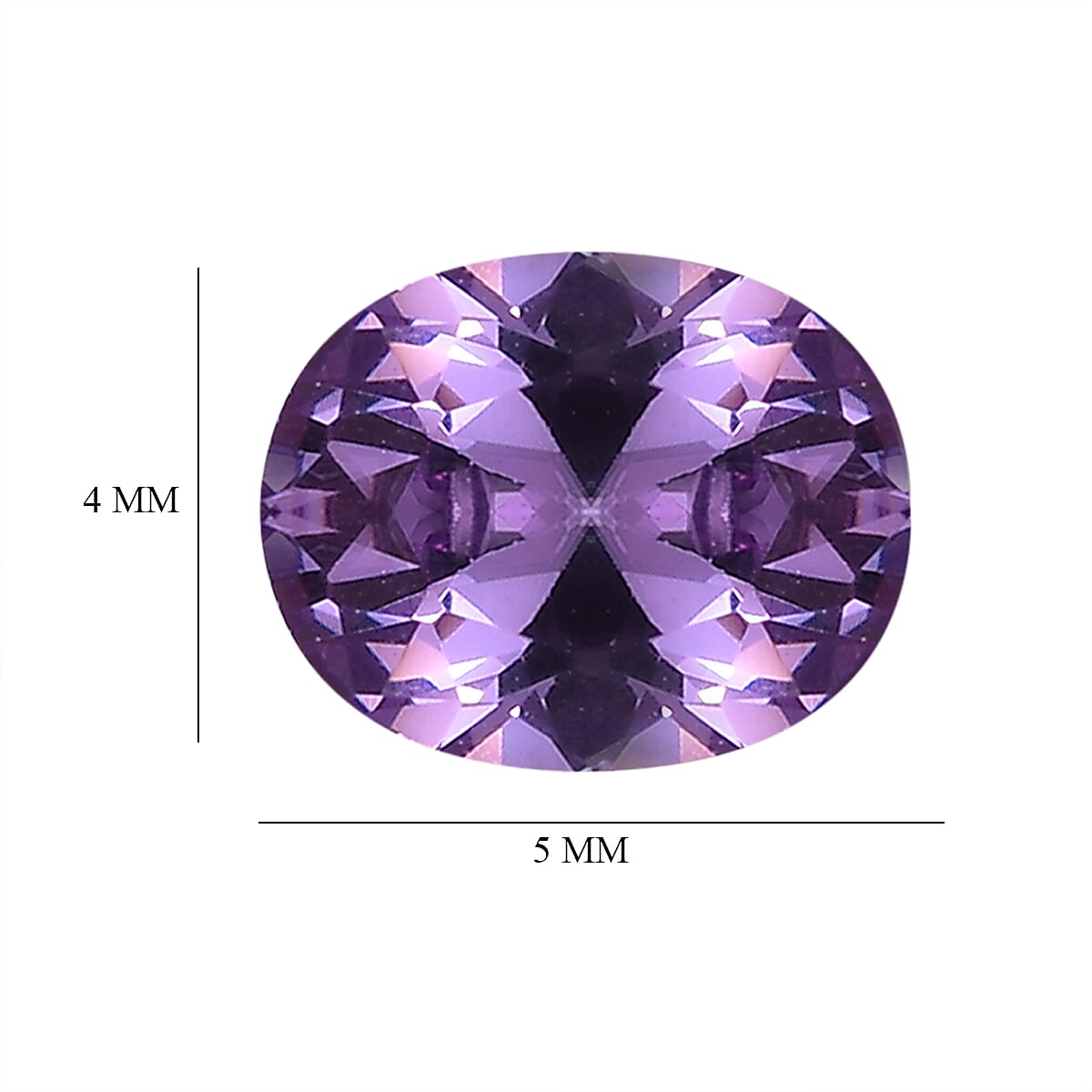 Amethyst Cubic Zirconia Oval Shape Gemstone 1.66 Ct. Amethyst Cubic Zirconia Oval Shape Gemstone 1.66 Ct.