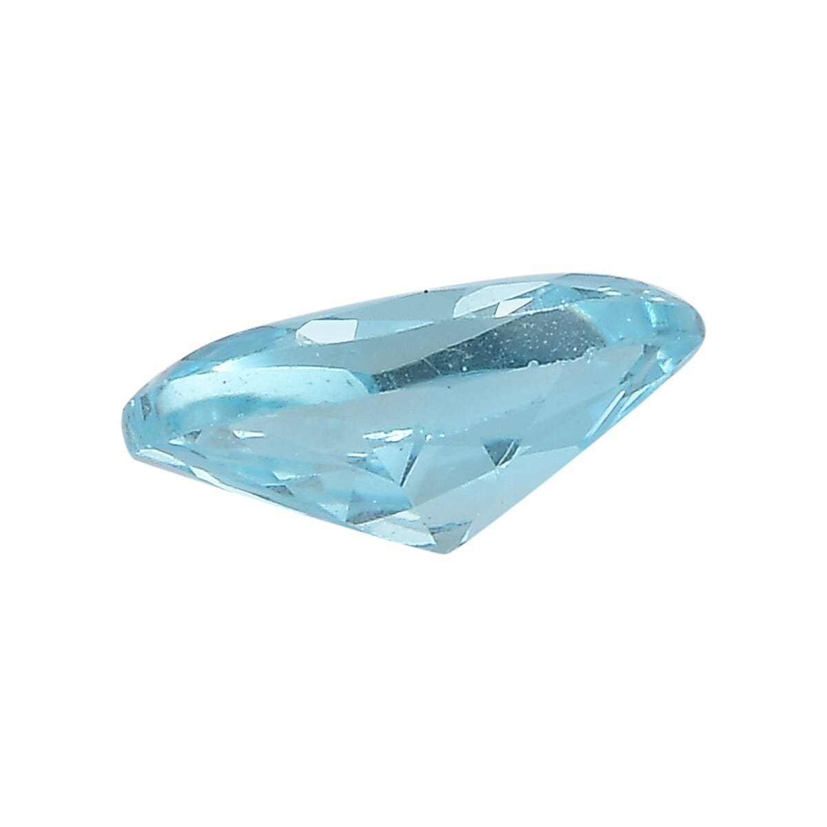 Aqua Cubic Zirconia Oval Shape Gemstone 1.91 Ct.