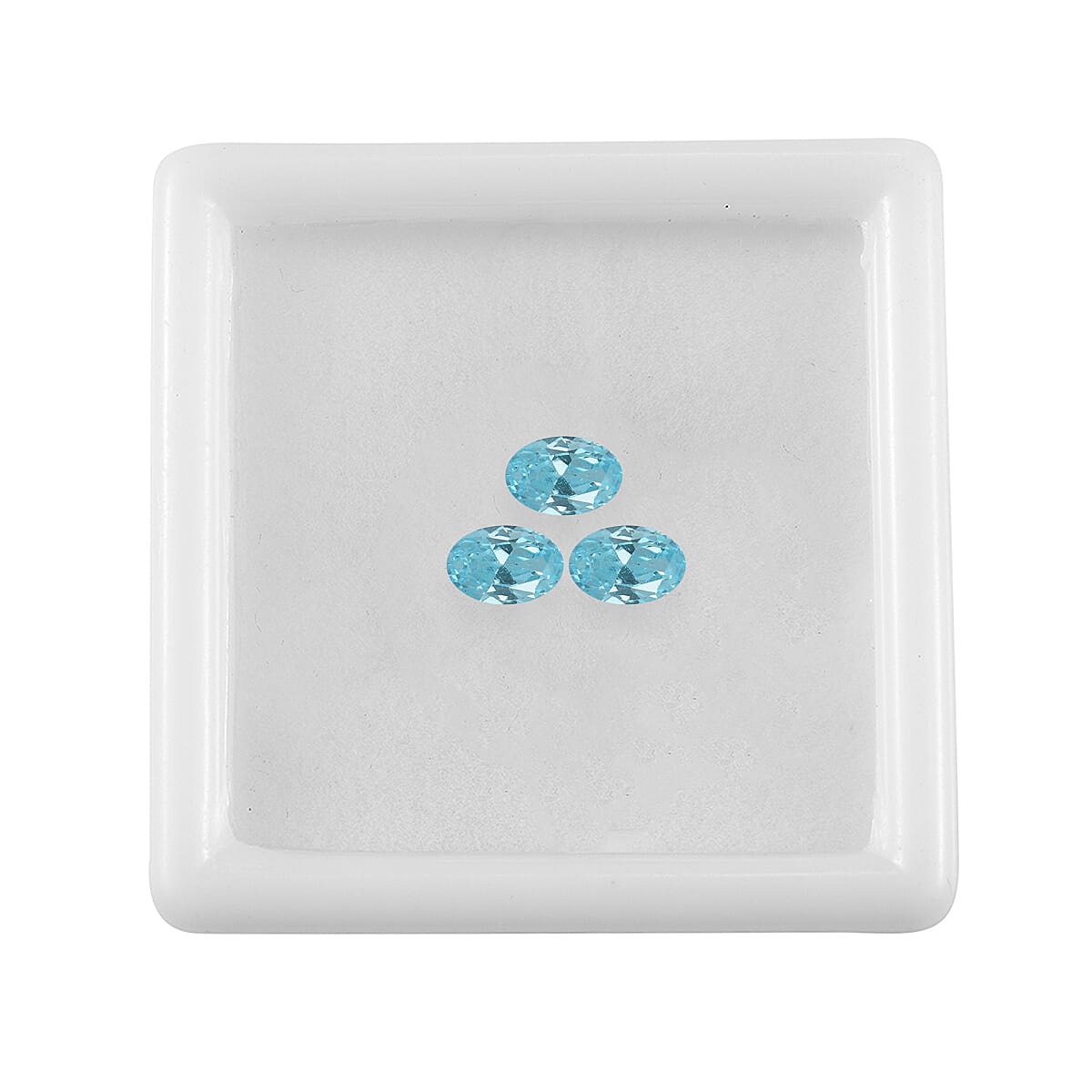 Aqua Cubic Zirconia Oval Shape Gemstone 1.91 Ct.