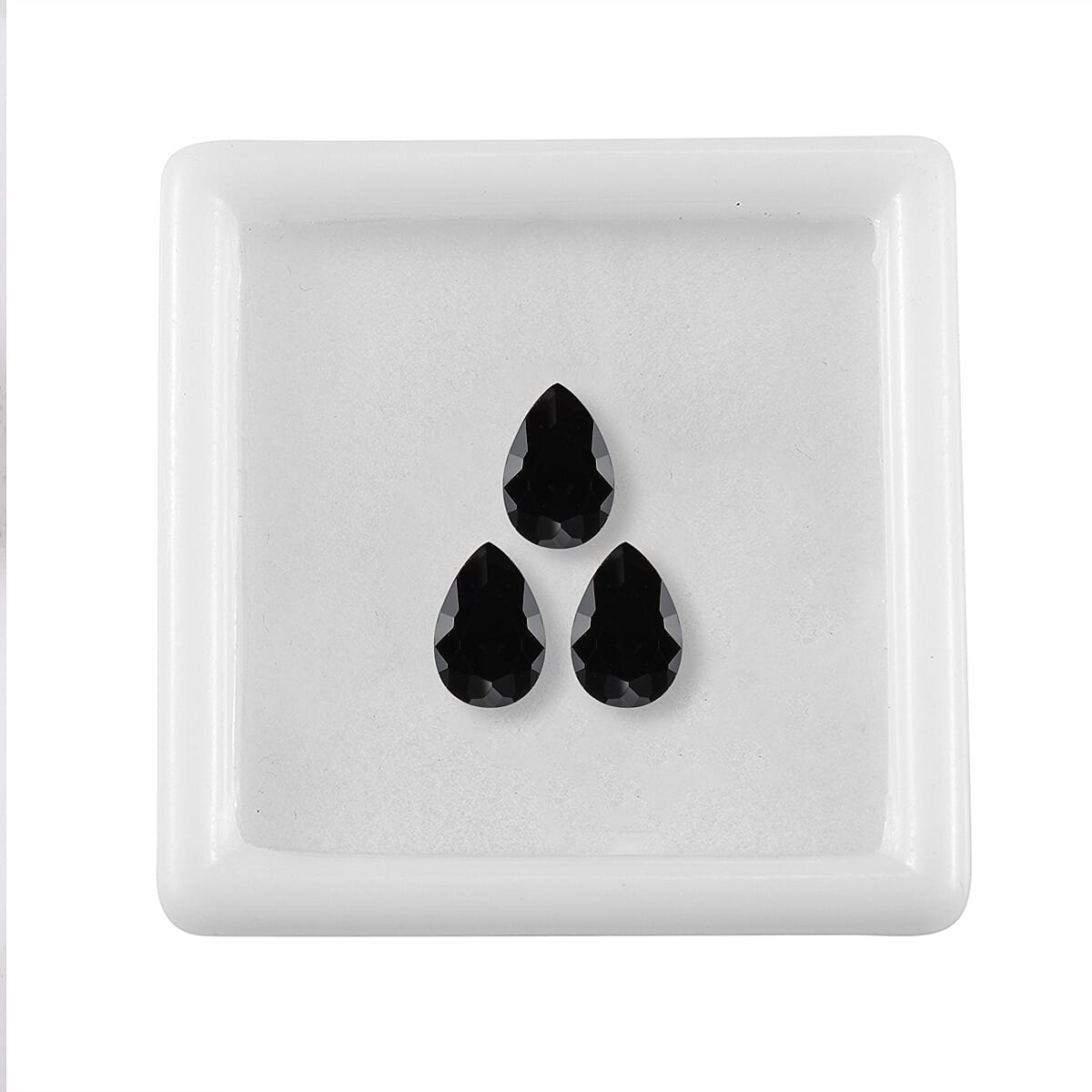 Black Cubic Zirconia Pear Shape Gemstone 1.64 Ct.