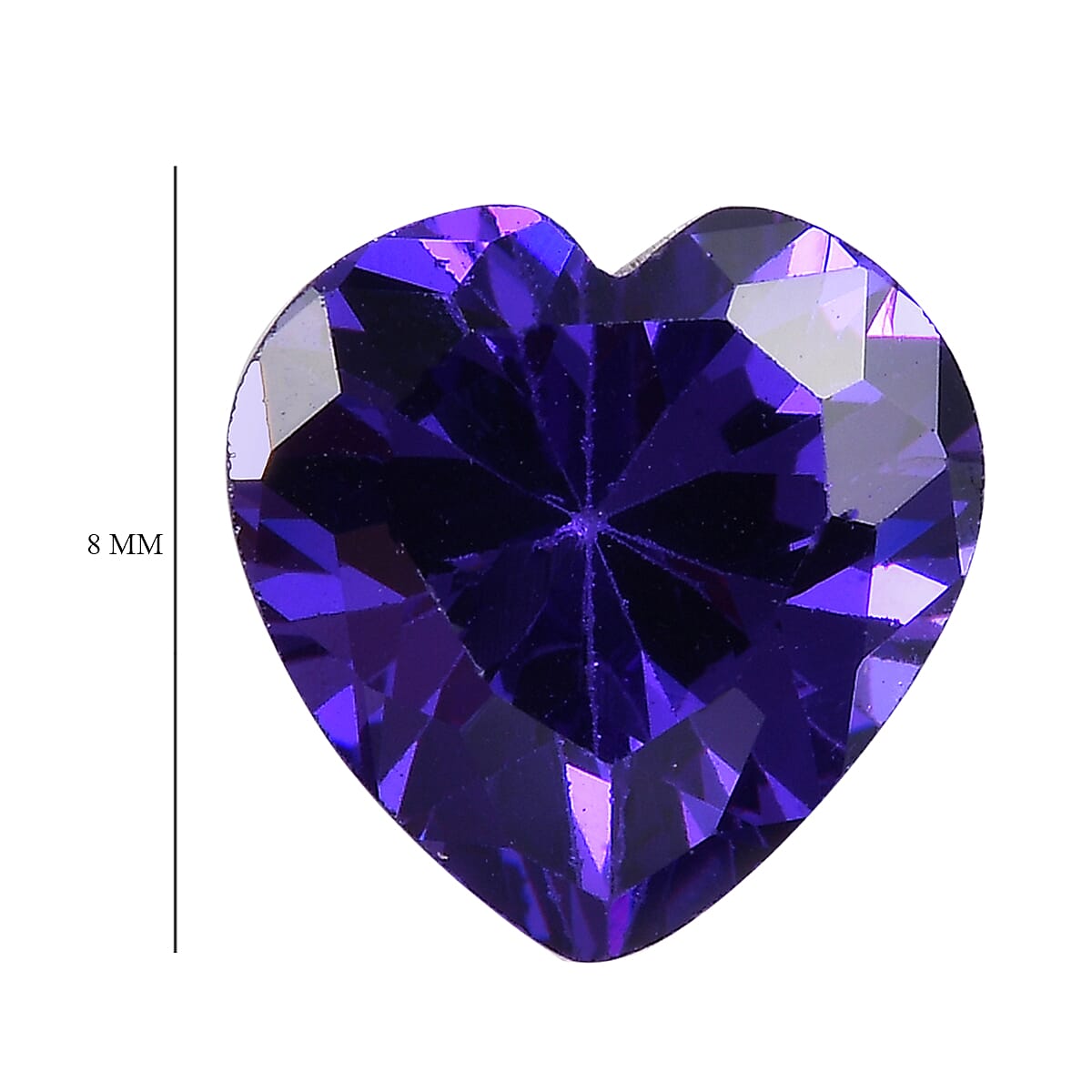 Blue Cubic Zirconia Heart Shape Gemstone 2.9 Ct. Blue Cubic Zirconia Heart Shape Gemstone 2.9 Ct.