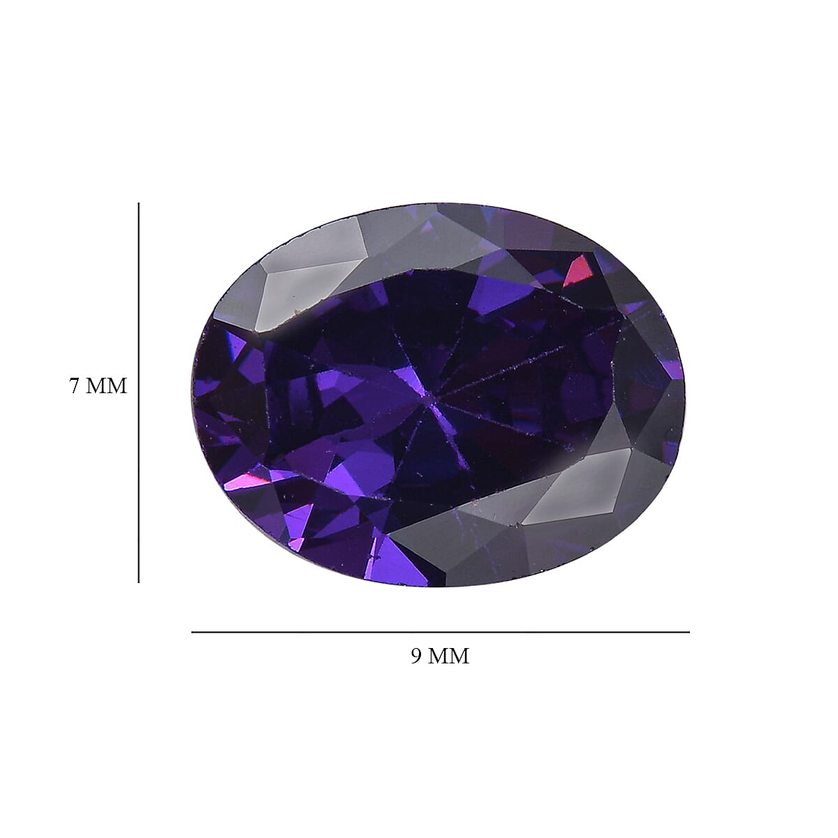 Blue Cubic Zirconia Oval Shape Gemstone 2.96 Ct. Blue Cubic Zirconia Oval Shape Gemstone 2.96 Ct.