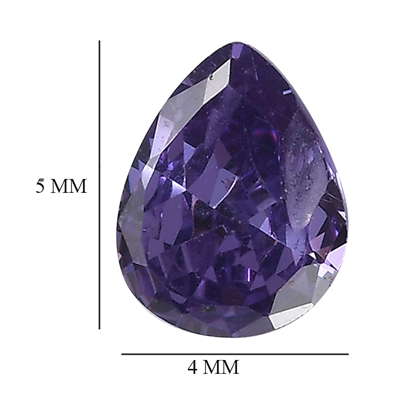 Blue Cubic Zirconia Pear Shape Gemstone 1.41 Ct. Blue Cubic Zirconia Pear Shape Gemstone 1.41 Ct.