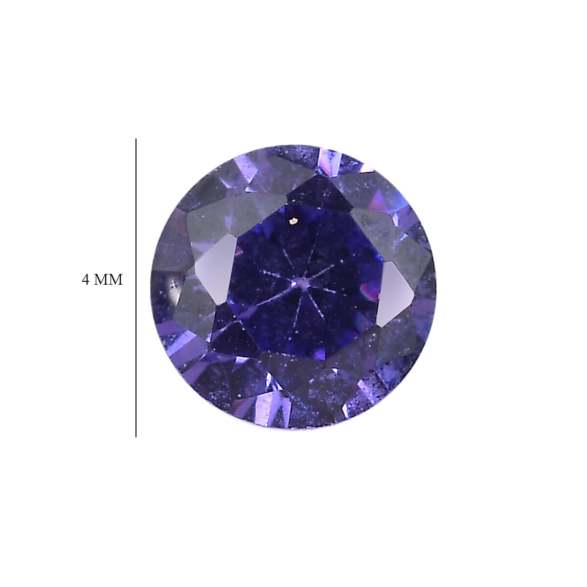 Blue Cubic Zirconia Round Shape Gemstone 1.26 Ct. Blue Cubic Zirconia Round Shape Gemstone 1.26 Ct.