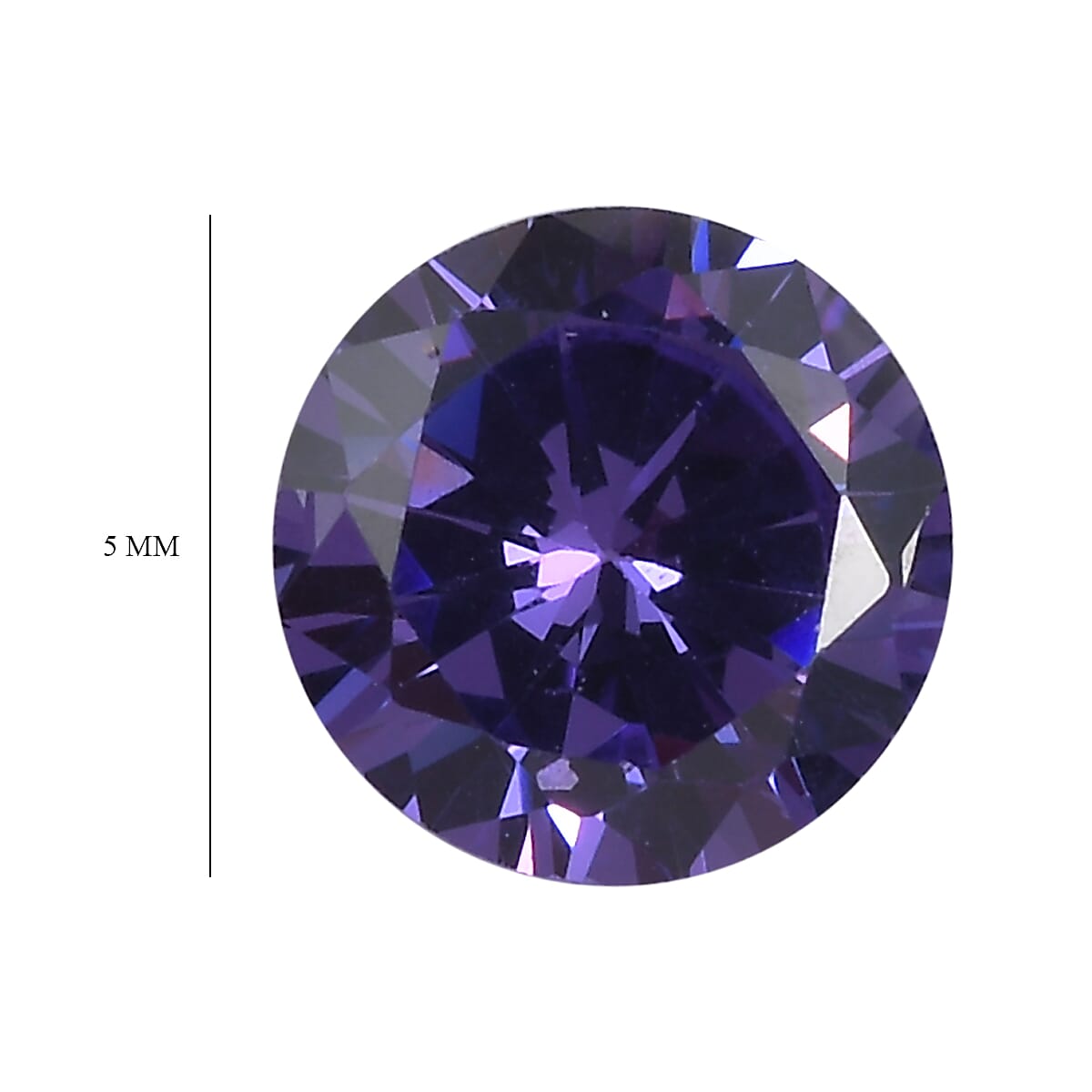 Blue Cubic Zirconia Round Shape Gemstone 2.35 Ct. Blue Cubic Zirconia Round Shape Gemstone 2.35 Ct.