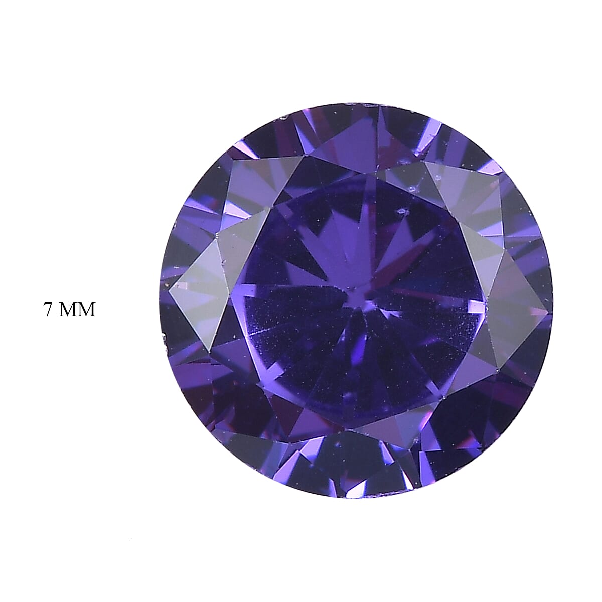 Blue Cubic Zirconia Round Shape Gemstone 2.02 Ct. Blue Cubic Zirconia Round Shape Gemstone 2.02 Ct.