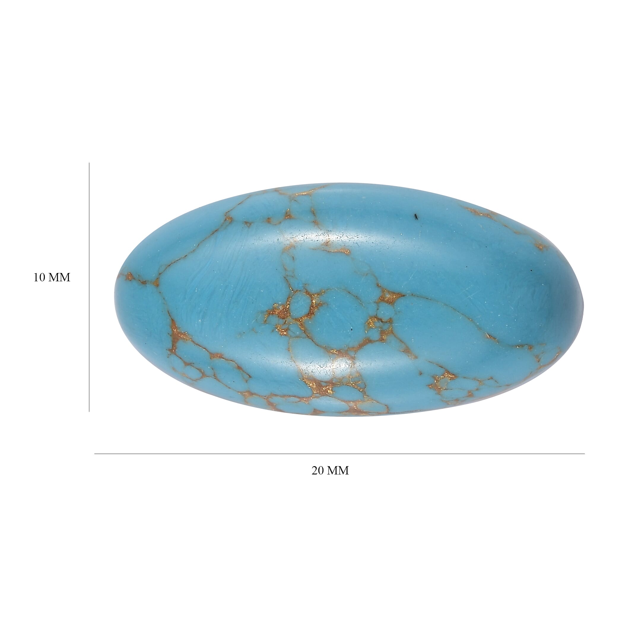 Blue Turquoise Oval Shape Gemstone 6.75 Ct. Blue Turquoise Oval Shape Gemstone 6.75 Ct.