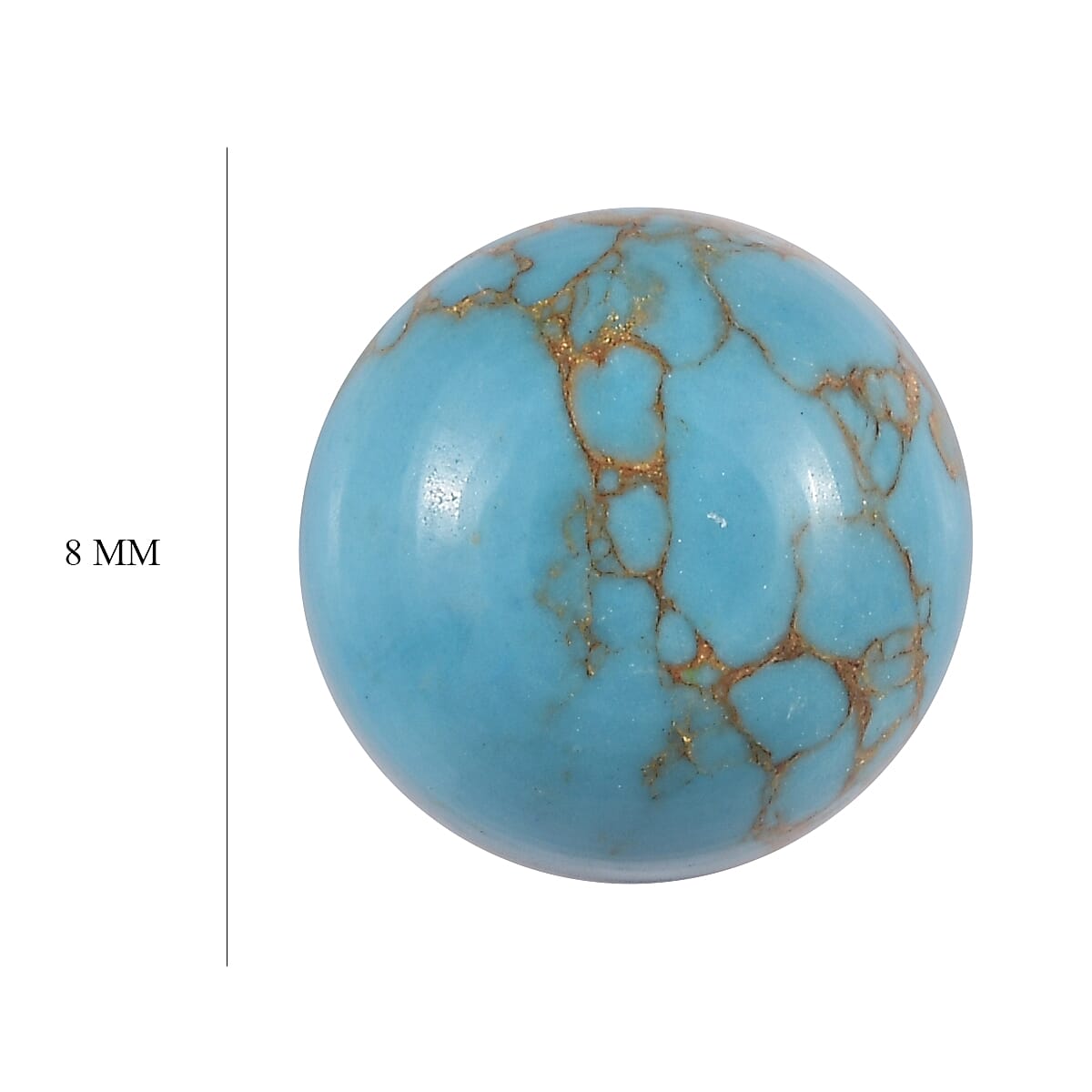 Blue Turquoise Round Shape Gemstone 1.71 Ct. Blue Turquoise Round Shape Gemstone 1.71 Ct.