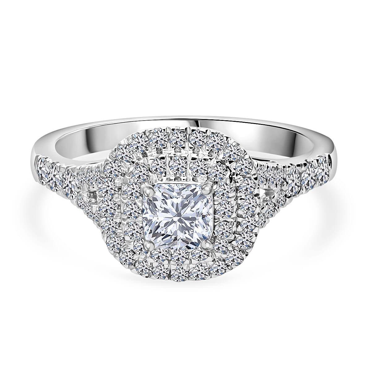 Luxuriant Diamond 950 Platinum SGL Certified Lab Grown Diamond (VS-G-H) Ring 1.00 Ct.