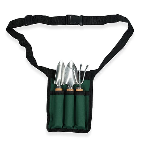 2 Sets Metal Gardening Tool Kit - Rake, Trowel, Transplanter
