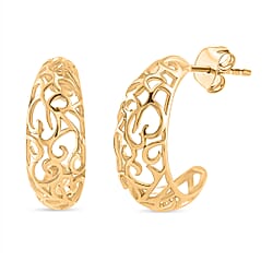 LucyQ - Air Drip Collection Earring with Push Back in Rhodium Overlay Sterling Silver