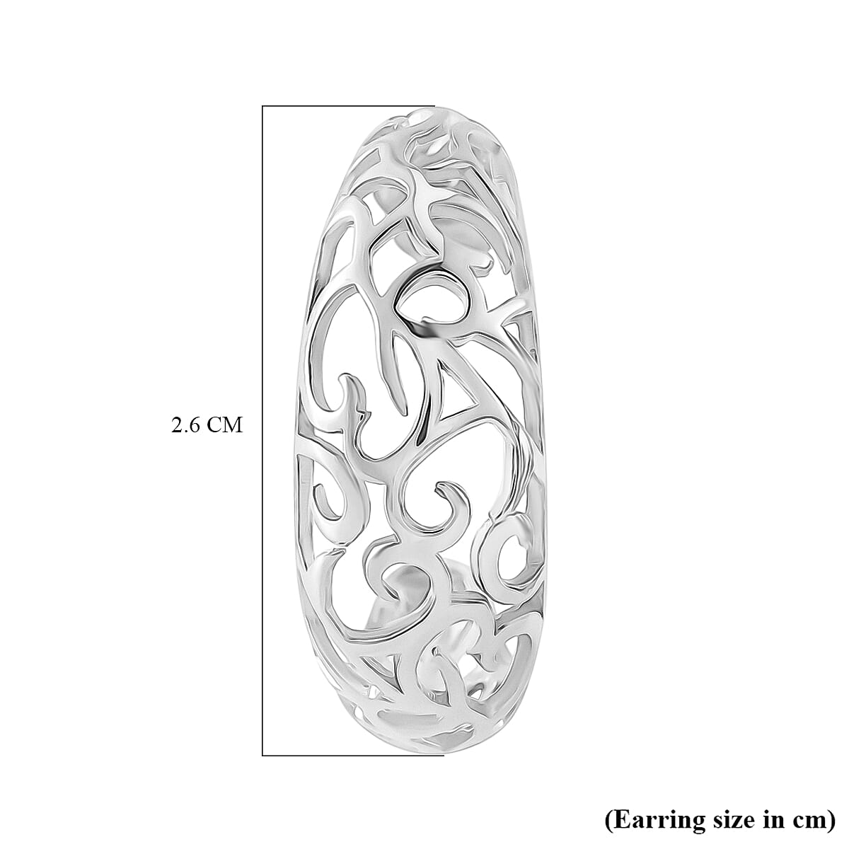 LucyQ - Air Drip Collection Earring with Push Back in Rhodium Overlay Sterling Silver LucyQ - Air Drip Collection Earring with Push Back in Rhodium Overlay Sterling Silver