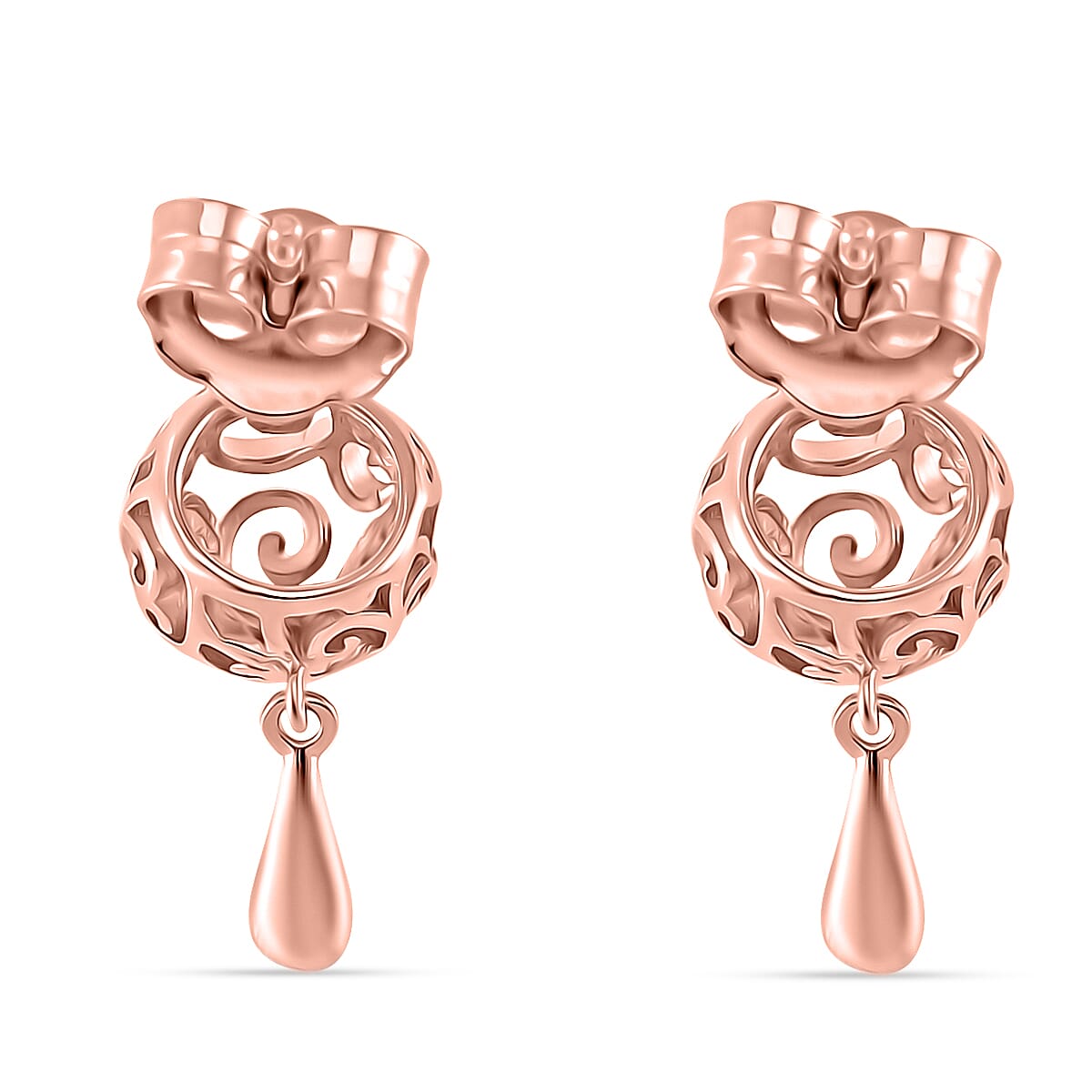 LucyQ - Air Drip Collection Earring with Push Back in 18K Vermeil Rose Gold Plated Sterling Silver LucyQ - Air Drip Collection Earring with Push Back in 18K Vermeil Rose Gold Plated Sterling Silver