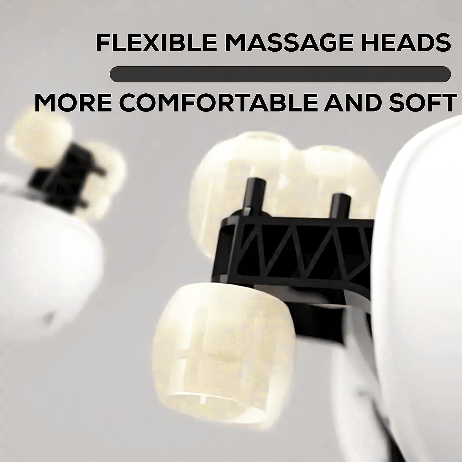 Electric Neck, Shoulder - Back Massager (Battery 1800mAh) - Cream Electric Neck, Shoulder - Back Massager (Battery 1800mAh) - Cream