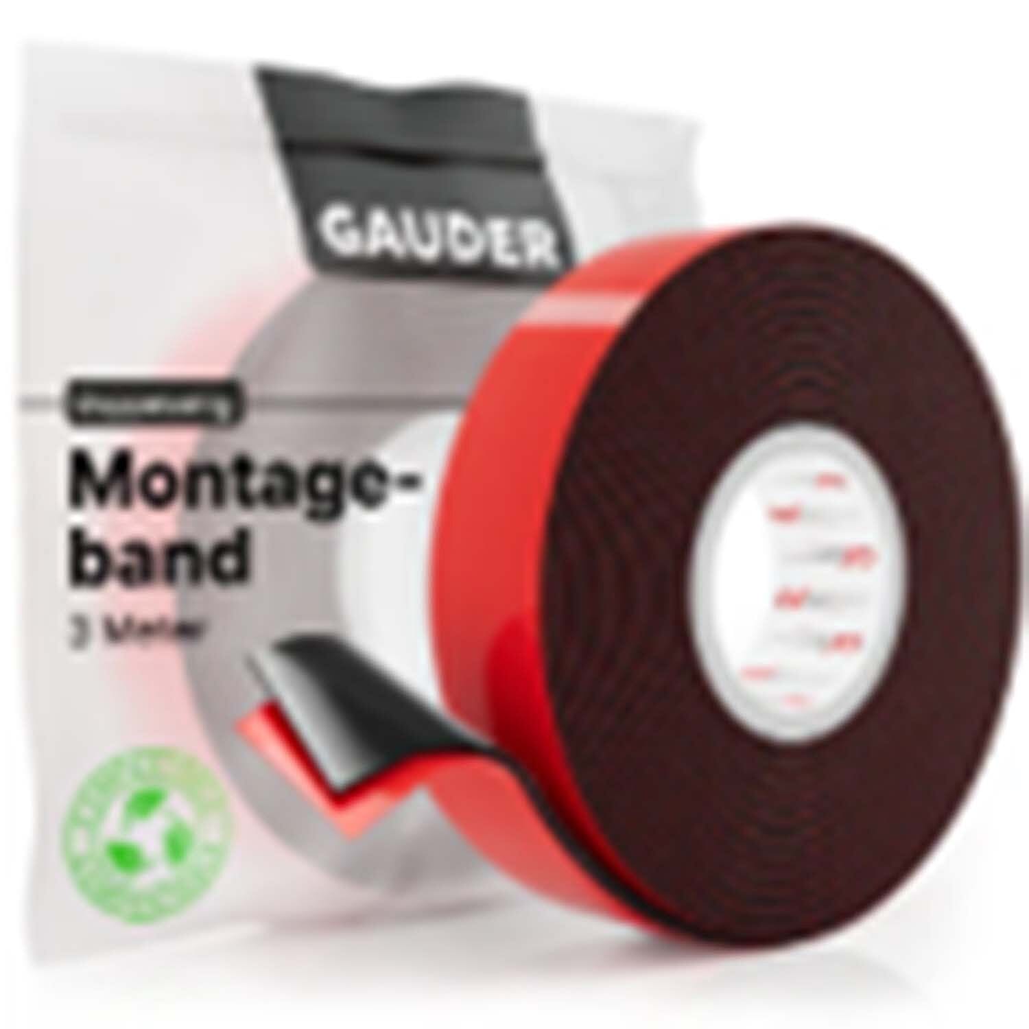 Pack of 2 - Acrylic Double-Sided Mounting Tape 3M - Red