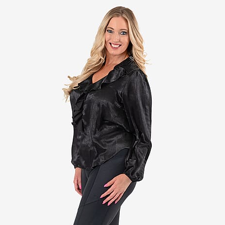 IW  Blouse (Size - 12) - Black