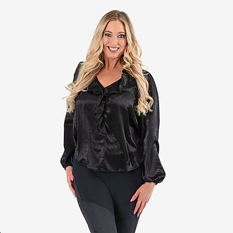 IW  Blouse (Size - 10) - Black