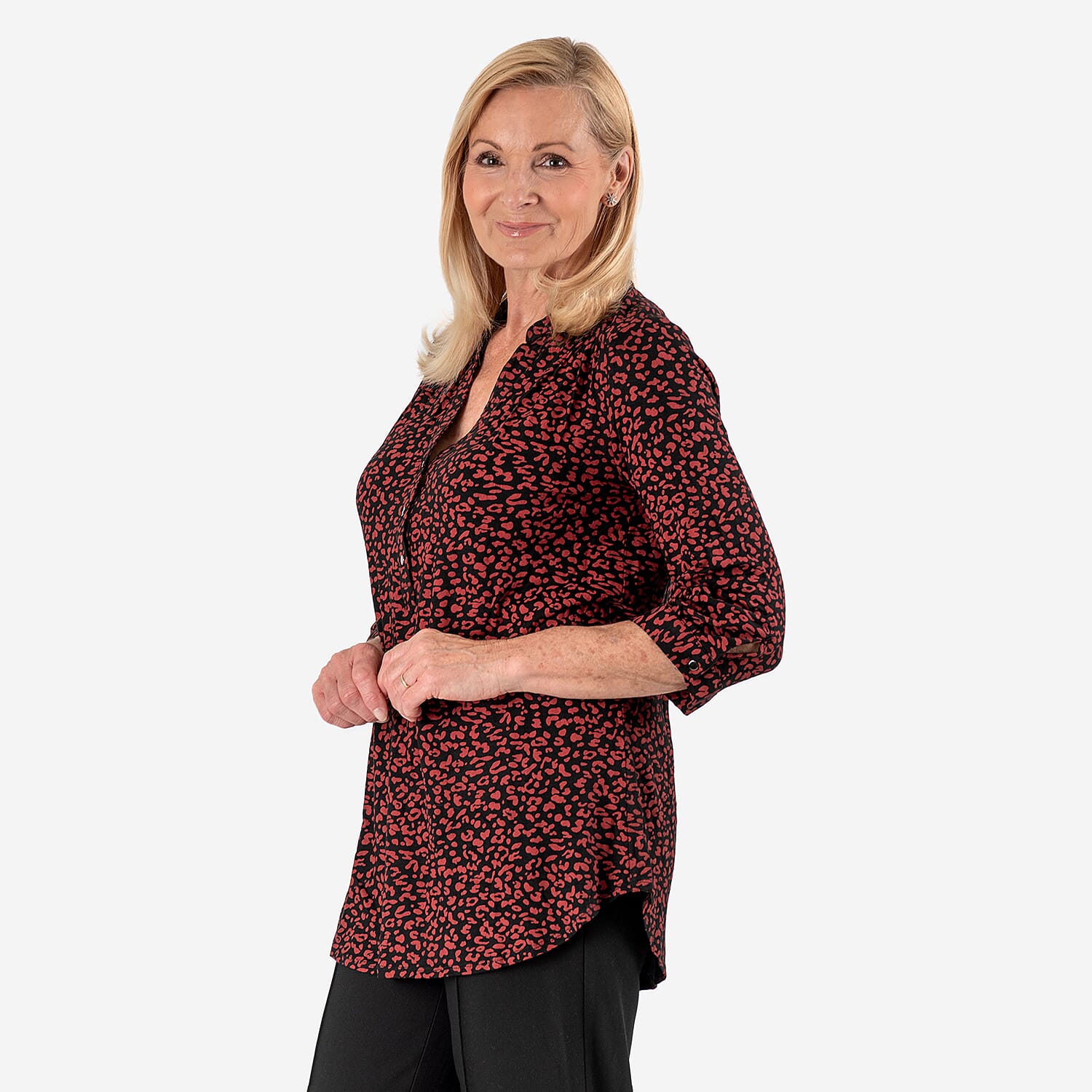 Close Out Deal - 100% Cotton Button Down Classic V-Neck Shirt 