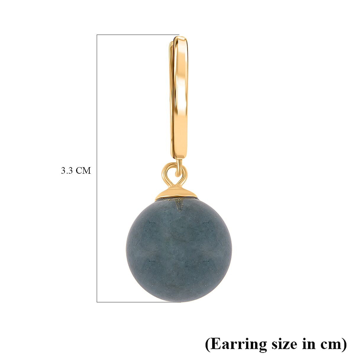 4th Rarest Gemstone on Earth - Natural Type A Olmec Jadeite Hoop Earrings in Yellow Gold Plated Sterling Silver 30.00 Ct. 4th Rarest Gemstone on Earth - Natural Type A Olmec Jadeite Hoop Earrings in Yellow Gold Plated Sterling Silver 30.00 Ct.